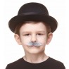 Puaro mustache for Kids, gray and white Color