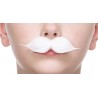 Puaro mustache for Kids, white 