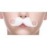 Detective mustache for Kids, white