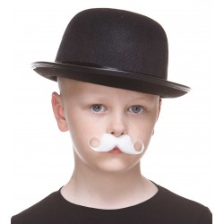 Detective mustache for Kids, white