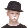 Detective mustache for Kids, white