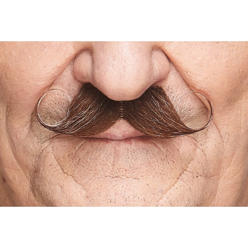 Mustache, brown and gray