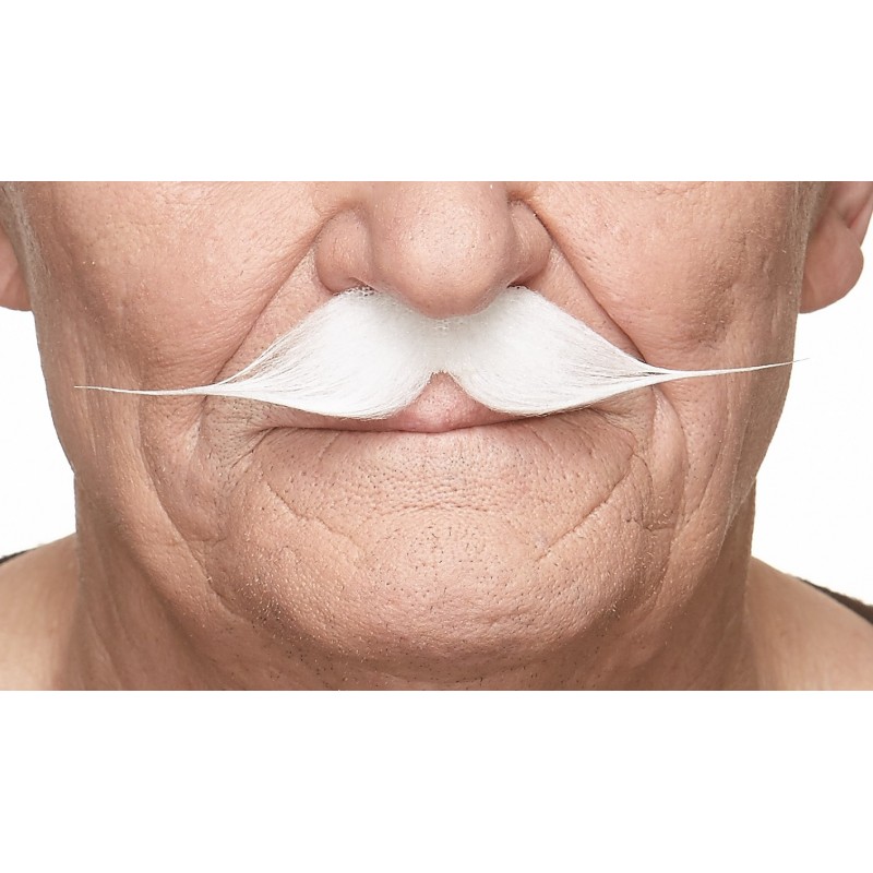 Mustache, white