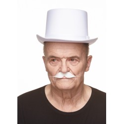 Mustache, white