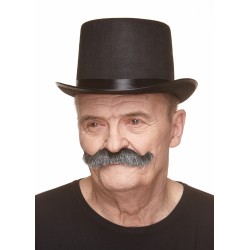 Rocking Grandpas mustache, salt and pepper