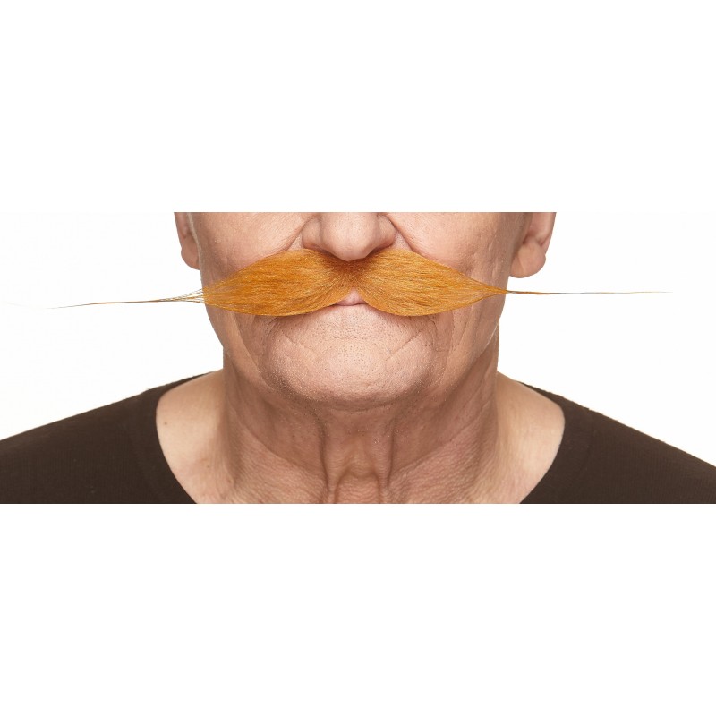 Straight mustache, ginger