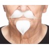 Colonel Sanders mustache with a Goatee, white
