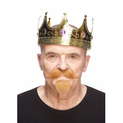 Mustache and beard, brown