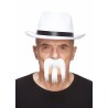 Mustache and beard, white