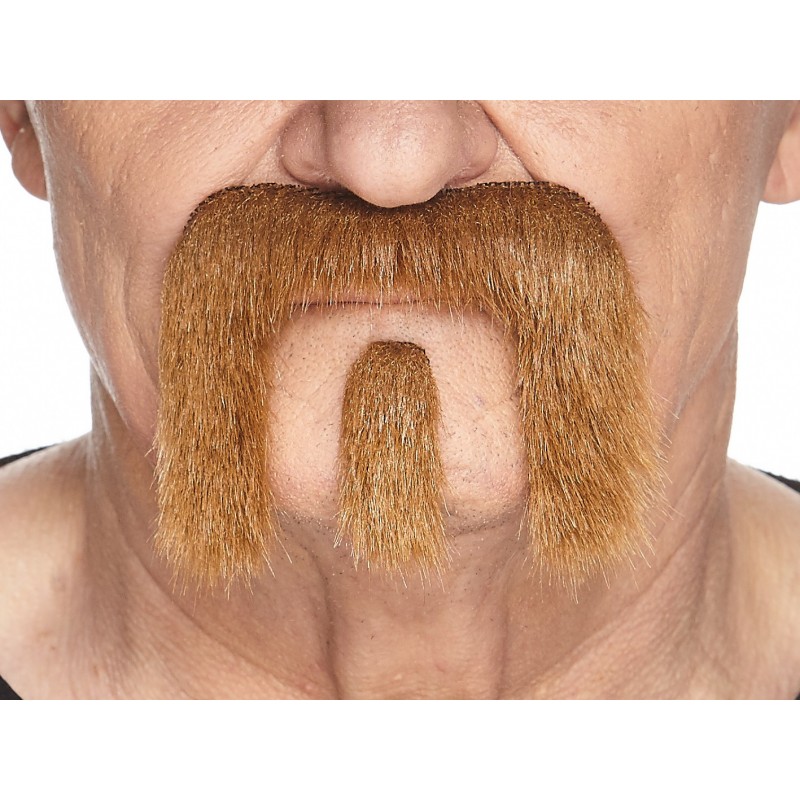 Mustache and beard, chestnut