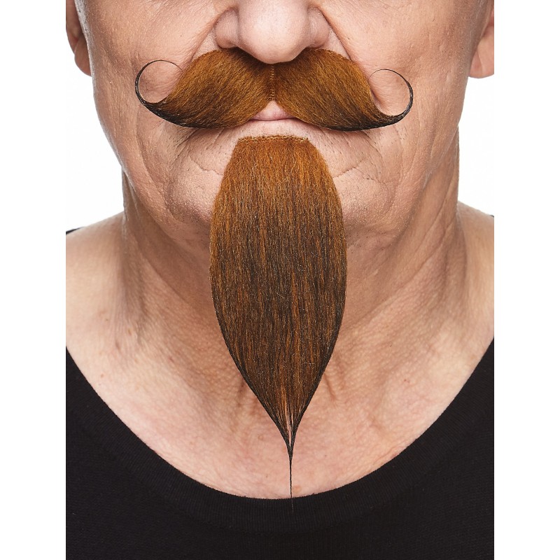 Napoleon III Imperial mustache and beard, ginger