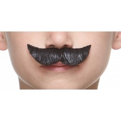 Spy mustache for Kids, black lustrous 