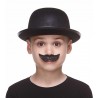 Spy mustache for Kids, black lustrous 