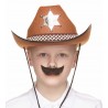 Spy mustache for Kids, black lustrous 