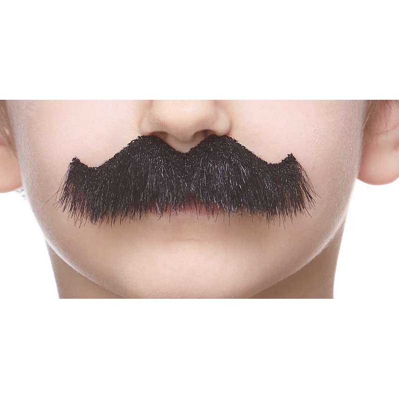 Rocking Grandpas mustache for Kids, black lustrous