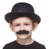 Rocking Grandpas mustache for Kids, black lustrous