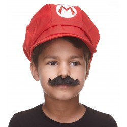 Rocking Grandpas mustache for Kids, black lustrous