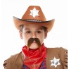 Kung-Fu Master mustache for Kids, brown 