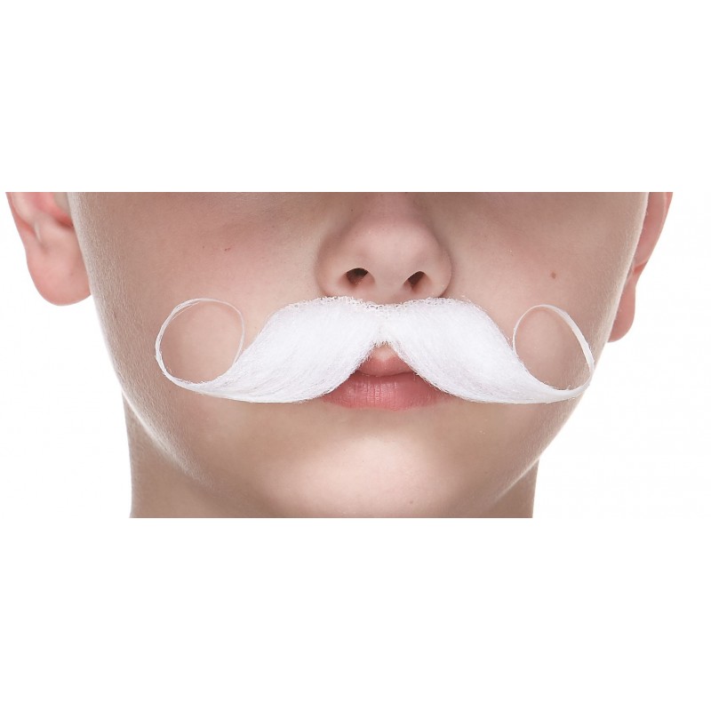 Imperial mustache for Kids, white 