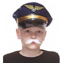 Imperial mustache for Kids, white 