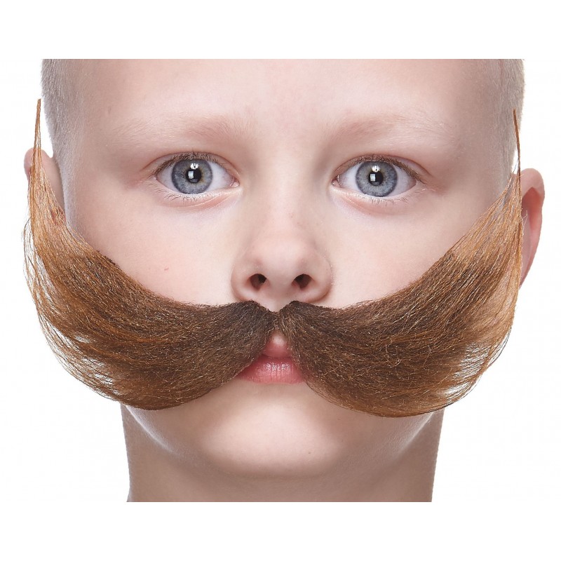Fishermans mustache for Kids, brown 