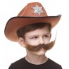 Fishermans mustache for Kids, brown 