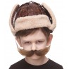 Fishermans mustache for Kids, brown 