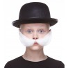 Fishermans mustache for Kids, white