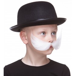 Fishermans mustache for Kids, white