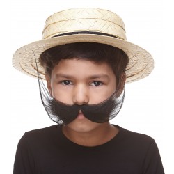 Fishermans mustache for Kids, black 
