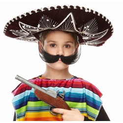 Fishermans mustache for Kids, black 