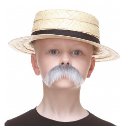 Walrus mustache for Kids, gray and white