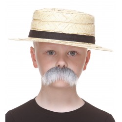 Walrus mustache for Kids, gray and white