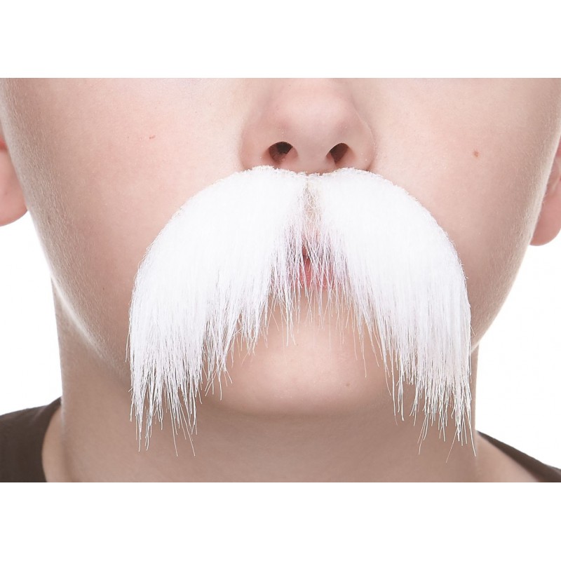 Walrus mustache for Kids, white