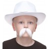 Walrus mustache for Kids, white