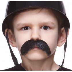 Walrus mustache for Kids, black lustrous