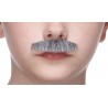 Policeman mustache for Kids, gray and white