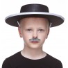 Policeman mustache for Kids, gray and white