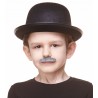 Policeman mustache for Kids, gray and white