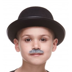 Policeman mustache for Kids, gray and white