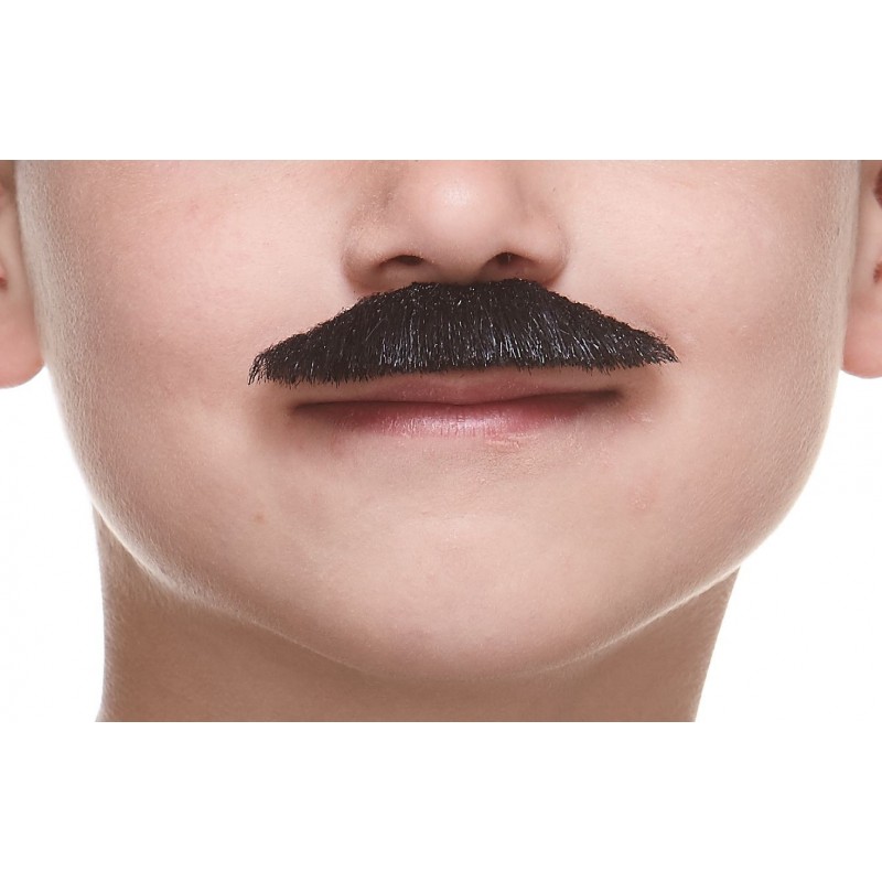 Policeman mustache for Kids, black lustrous