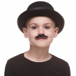 Policeman mustache for Kids, black lustrous