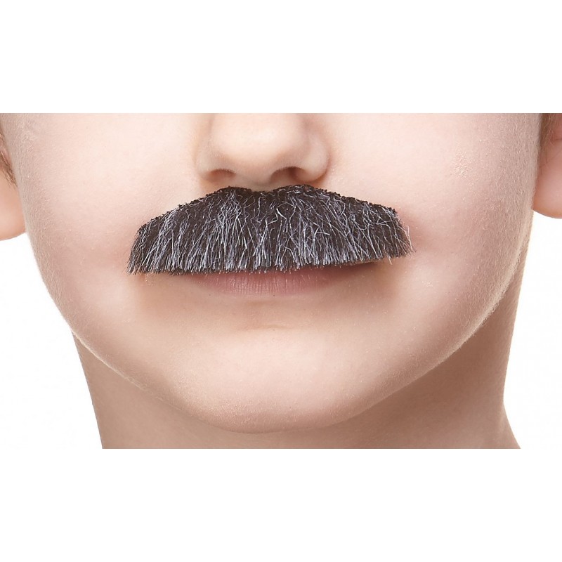 Policeman mustache for Kids, salt and pepper