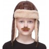 Policeman mustache for Kids, chestnut 