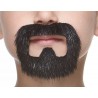 Inmate mustache and beard for Kids, black lustrous