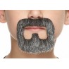 Inmate mustache and beard for Kids, salt and pepper