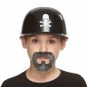 Inmate mustache and beard for Kids, salt and pepper
