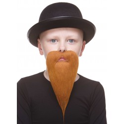 Philosopher mustache and beard for Kids, ginger