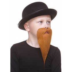 Philosopher mustache and beard for Kids, ginger