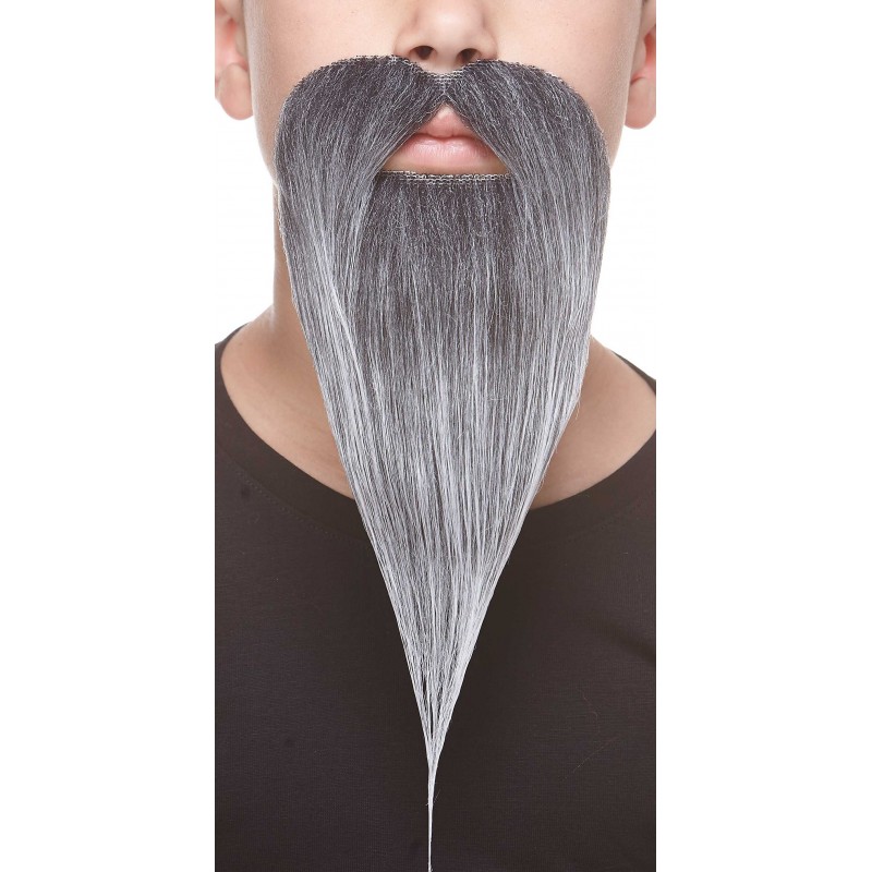 Philosopher mustache and beard for Kids, salt and pepper